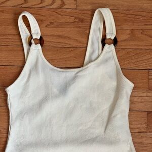 Summer pastel yellow body suit